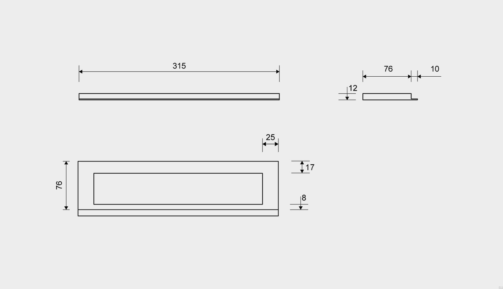 19150312--Ramka-odpływu-Highline-315-12-Stalowa-Złota-PVD-Unidrain-Skandynawskie-Uchwyty_3