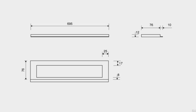 19160712--Ramka-odpływu-Highline-695-12-Stalowa-Miedziana-PVD-Unidrain-Skandynawskie-Uchwyty_3