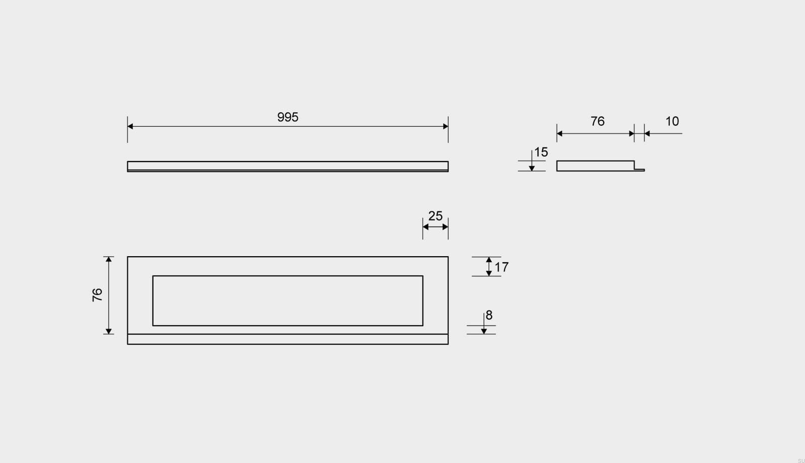 19171015--Ramka-odpływu-Highline-995-15-Stalowa-Czarna-PVD-Unidrain-Skandynawskie-Uchwyty_3