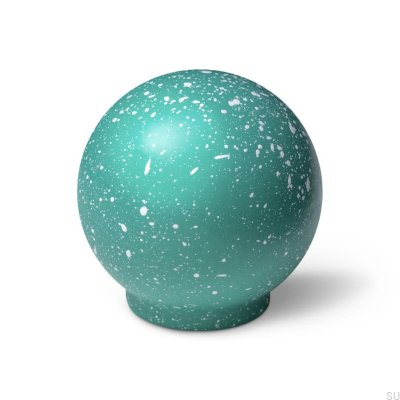 Gałka meblowa Ren Melange Light Green & White 35 Drewniana Bukowa