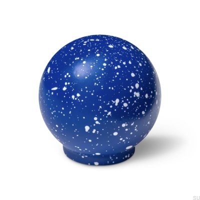 Gałka meblowa Ren Melange Blue & White 35 Drewniana Bukowa