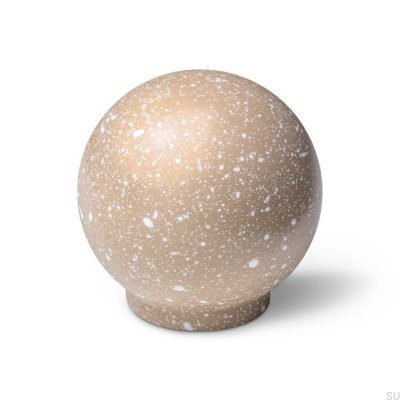 Gałka meblowa Ren Melange Brown & White 35 Drewniana Bukowa