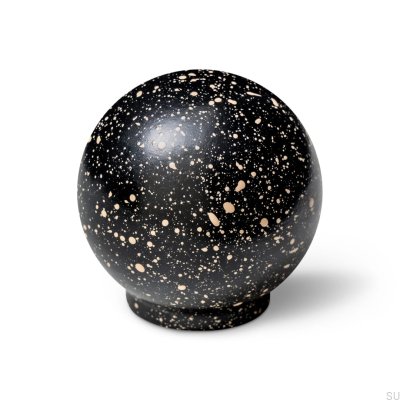 Gałka meblowa Ren Melange Black & Brown 35 Drewniana Bukowa
