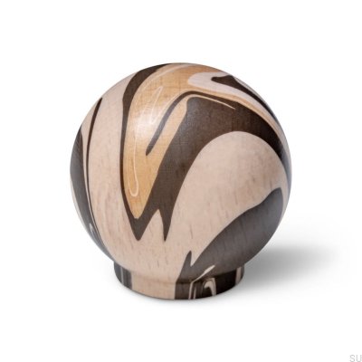 Gałka meblowa Ren Espresso Solo 35 Drewniana Bukowa