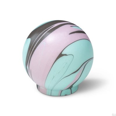 Gałka meblowa Ren Funky Black 35 Drewniana Bukowa