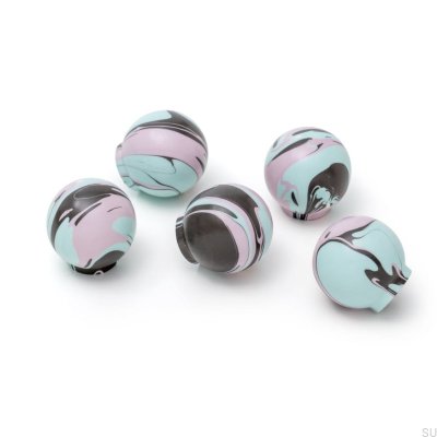 Gałka meblowa Ren Funky Black 35 Drewniana Bukowa