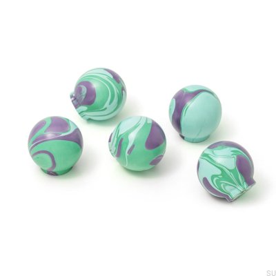 Gałka meblowa Ren Purple Haze 35 Drewniana Bukowa