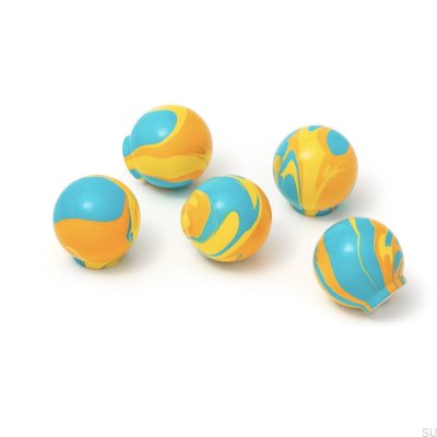 Gałka meblowa Ren Chari Blue 35 Drewniana Bukowa