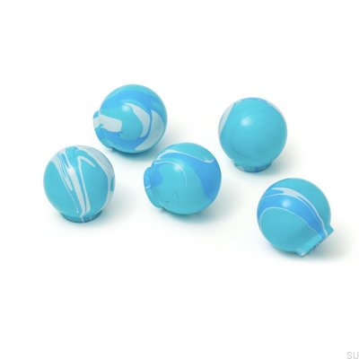 Gałka meblowa Ren Just Blue 35 Drewniana Bukowa