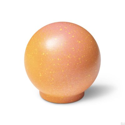 Gałka meblowa Ren Melange on Gradient Hot Mimosa 35 Drewniana Bukowa