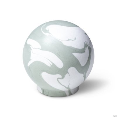 Gałka meblowa Ren White Mistel 35 Drewniana Bukowa