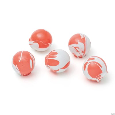 Gałka meblowa Ren White Cherry Red 35 Drewniana Bukowa