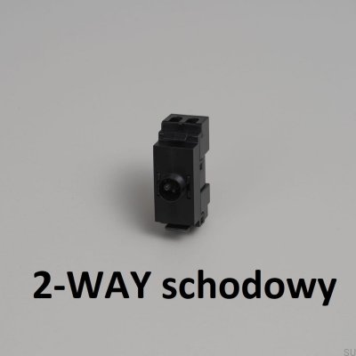 Włącznik modułowy schodowy Toggle Module Czarny Standard Europejski