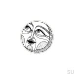 E_27-WH-B--Gałka-meblowa-Faces-Black&White-40-Drewniana-Dębowa-Emaliowana-Biała-(wzór B)-Dot-Manufacture-Skandynawskie-Uchwyty_1