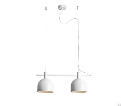 Lampa wisząca Beryl 2 Metalowa Biała