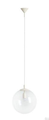 Lampa wisząca Globe Metalowa Kremowa