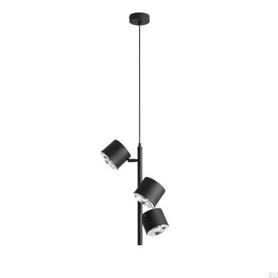 Lampa wisząca Bot 3 Metalowa Czarna