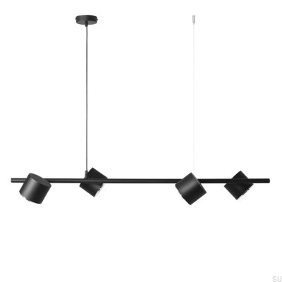 Lampa wisząca Bot 4 Metalowa Czarna