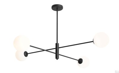 Plafon Homme 4 Metalowy Czarny