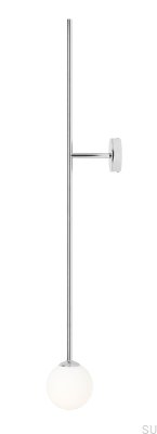 Kinkiet Pinne Metalowy Srebrny Chromowany