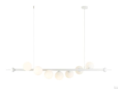 Lampa wisząca Wave 7 Metalowa Biała