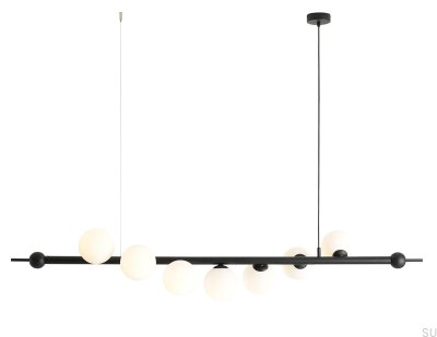 Lampa wisząca Wave 7 Metalowa Czarna