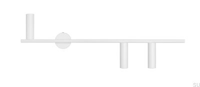 Kinkiet Trevo 3 Metalowy Biały (Prawy)