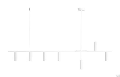 Lampa wisząca Trevo 7 Metalowa Biała