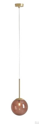 Lampa wisząca Bosso Mini 20 Multicolour Choco Cream Mosiężna