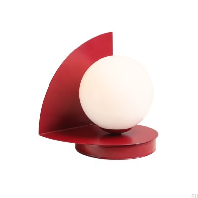 Lampka biurkowa Loop Metalowa Bordowa