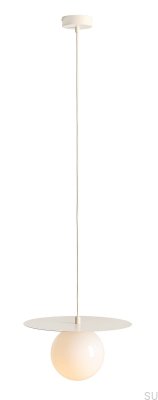 Lampa wisząca Loop S Metalowa Kremowa