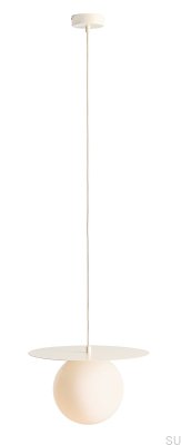 Lampa wisząca Loop M Metalowa Kremowa