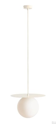 Lampa wisząca Loop L Metalowa Kremowa