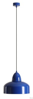 Lampa wisząca Como Metalowa Kobaltowa