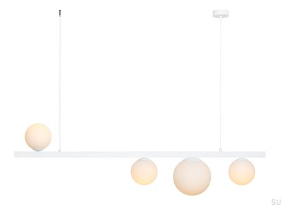 Lampa wisząca Garda 4 Metalowa Biała