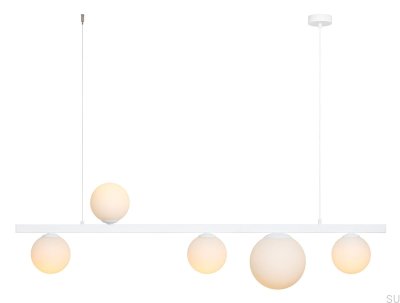 Lampa wisząca Garda 5 Metalowa Biała