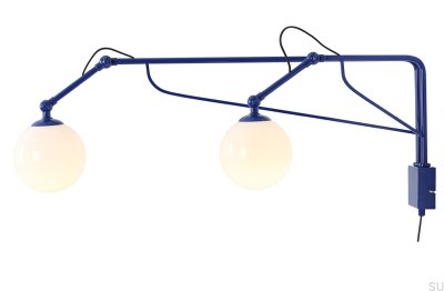 Kinkiet Soho Glass 2 Metalowy Kobaltowy