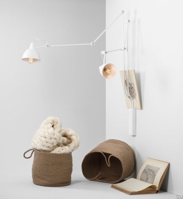 Kinkiet Aida 2 Metalowy Biały