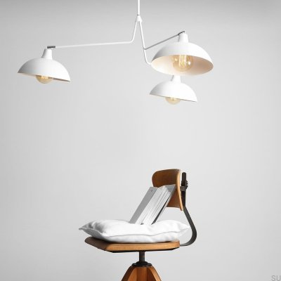 Plafon Espace 3 Metalowy Biały