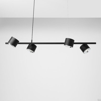 Lampa wisząca Bot 4 Metalowa Czarna