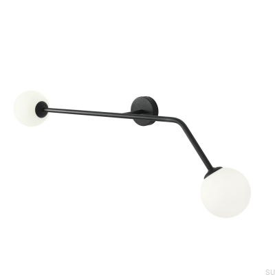 Kinkiet Pure Poziomy Metalowy Czarny