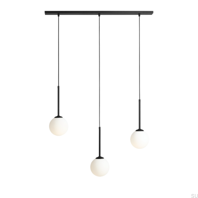 Lampa wisząca Bosso 3 Metalowa Czarna