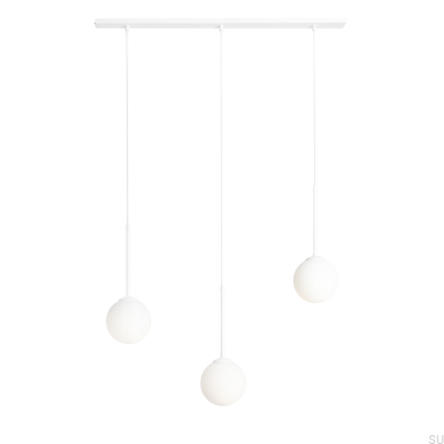 Lampa wisząca Bosso 3 Metalowa Biała