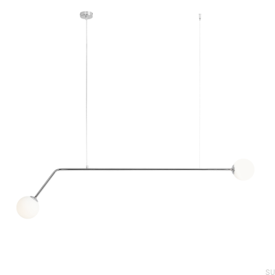 Lampa wisząca Pure Metalowa Srebrna Chromowana