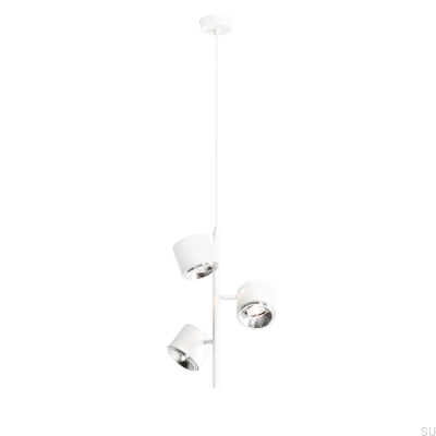 Lampa wisząca Bot 3 Metalowa Biała