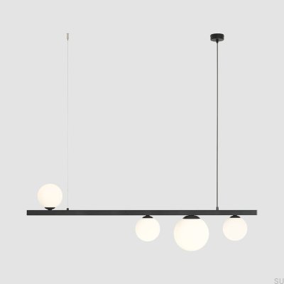 Lampa wisząca Garda 4 Metalowa Czarna