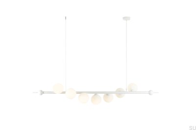 Lampa wisząca Wave 7 Metalowa Biała