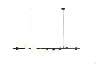 Lampa wisząca Wave 7 Metalowa Czarna