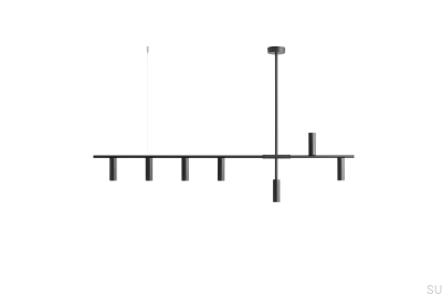 Lampa wisząca Trevo 7 Metalowa Czarna