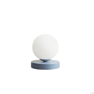 Lampka biurkowa Ball S Metalowa Niebieska